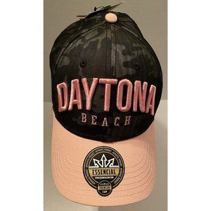 Essential Collection Daytona Beach Flat Bill Adjustable Baseball Hat Cap Camo